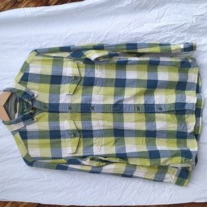 Woolrich shirt button up plaid long sleeve men's medium